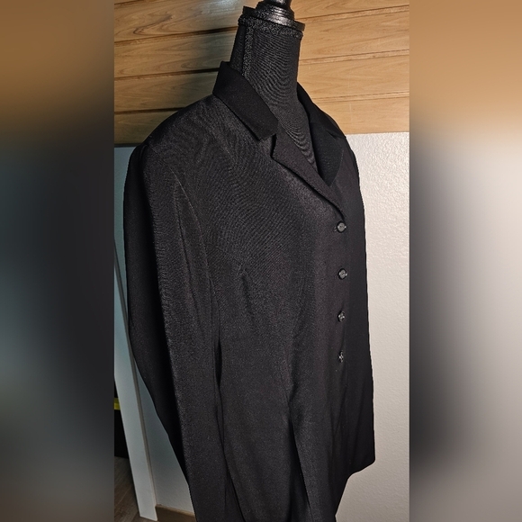 Vintage Blazer by Jacqueline Ferrar.  Size 18 Black - Picture 1 of 6
